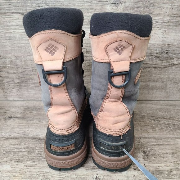 Columbia Bugabison Waterproof Winter Snow Boots Men’s Size 8 Thermolite Leather - Picture 3 of 9